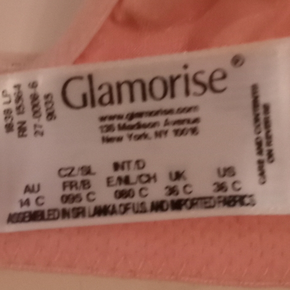 Glamorise Pink Satin & Lace Balconet Bra - Picture 13 of 15